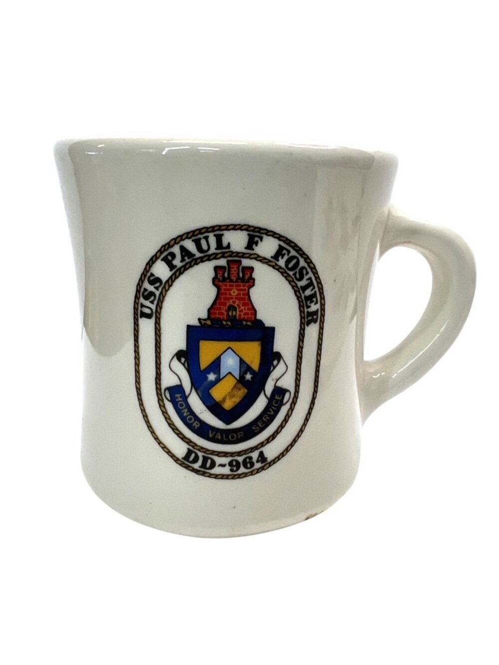 Vintage USS Paul F. Foster DD-964 US Navy Destroyer Victory Mug - Mil-Art